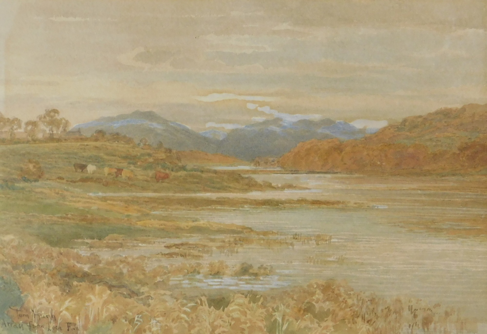 Tom Hunn (act.1878-1908). Arran from Loch Fad, watercolour, signed and titled, 23cm x 32cm.