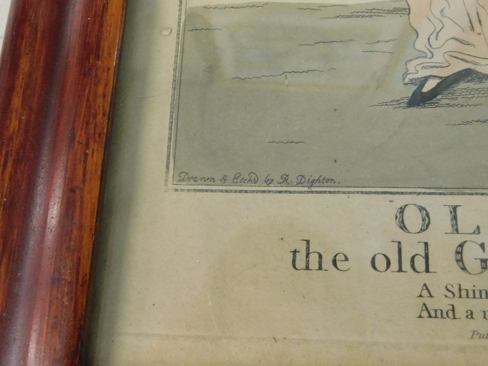 After Robert Dighton (1752-1814). Old QUIZ - The Old Goat of Piccadilly, framed coloured print publi - Image 3 of 4