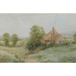 Ernest T. Potter (19thC/20thC). Country Cottage, watercolour, signed and dated 1909, 30cm x 45cm.