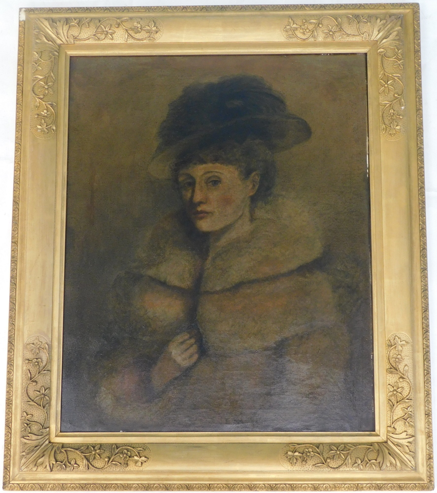 H. Keyworth Raine (19thC/20thC). Half length portrait of a lady, oil on canvas, signed and dated 190 - Bild 2 aus 4