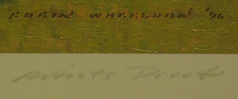 Robin Wheeldon (b.1945). Harvesting, artist signed proof coloured print, 33.5cm x 44cm. - Bild 6 aus 7