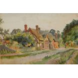 Wilfred C. Hawthorne (1877-1955). Evening glow Stoneleigh, watercolour, signed and titled, 23cm x 35