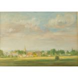 Allen Smith (20thC). Lincoln Fair, South Common, oil on canvas on board, signed and titled verso, 24
