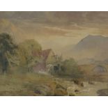 William Bennett. A view in North Wales, watercolour, signed and titled verso, 18cm x 23cm.