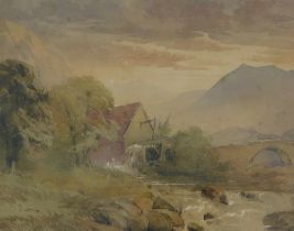 William Bennett. A view in North Wales, watercolour, signed and titled verso, 18cm x 23cm.