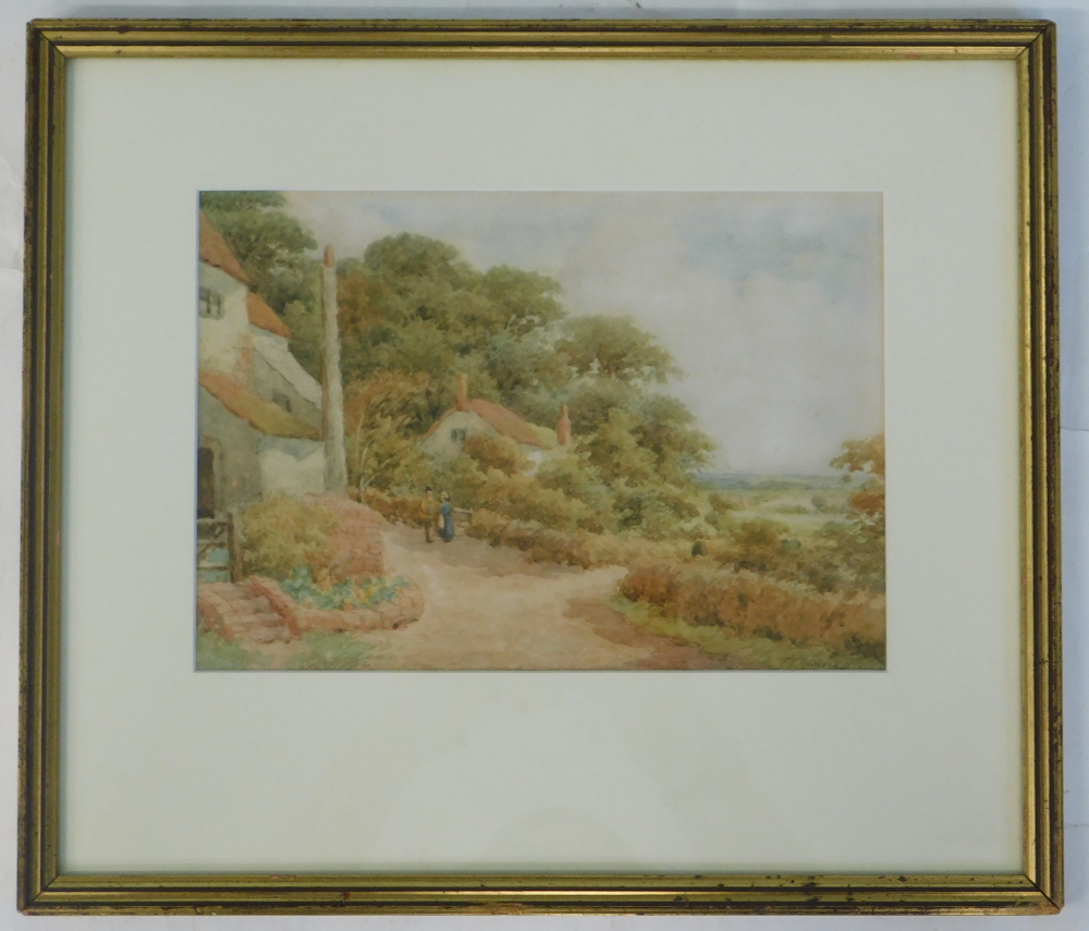 Frederick Thomas Underhill (1848-1897). Effingham, Surrey, watercolour, signed, 17.5cm x 25cm. - Image 2 of 7