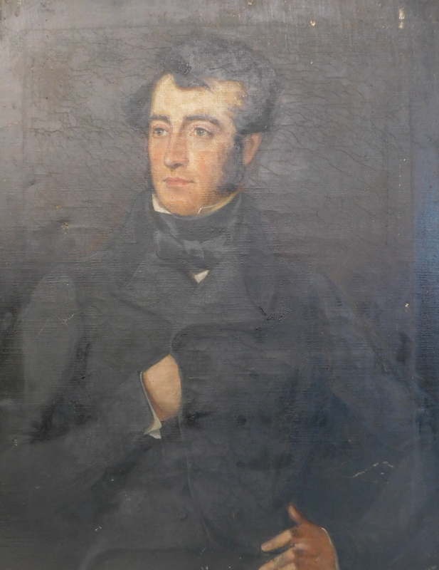 19thC School. Portrait of a Gentleman, oil on canvas, 93cm x 72cm.