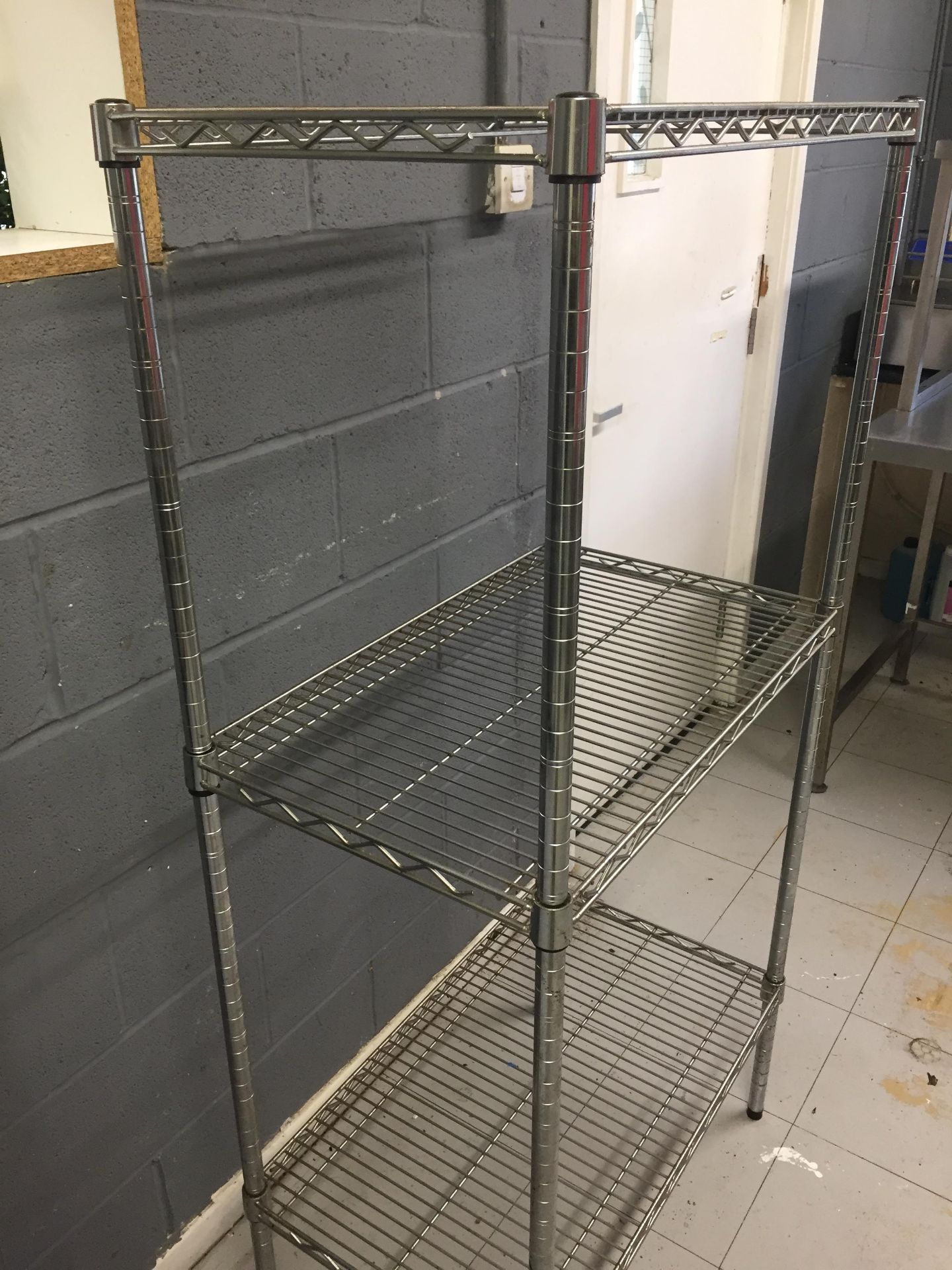 Stainless Steel Shelving Unit - Image 3 of 4