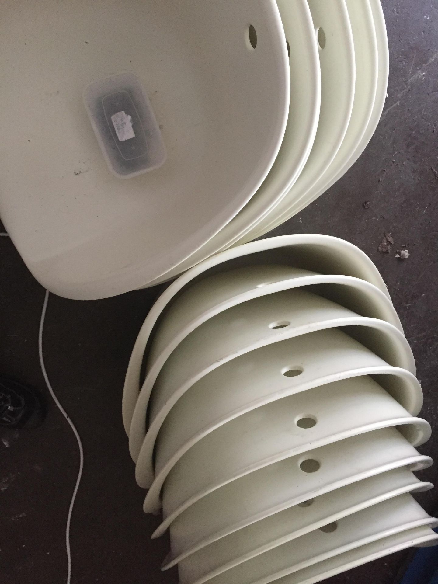 White Plastic Chair parts - Image 3 of 4