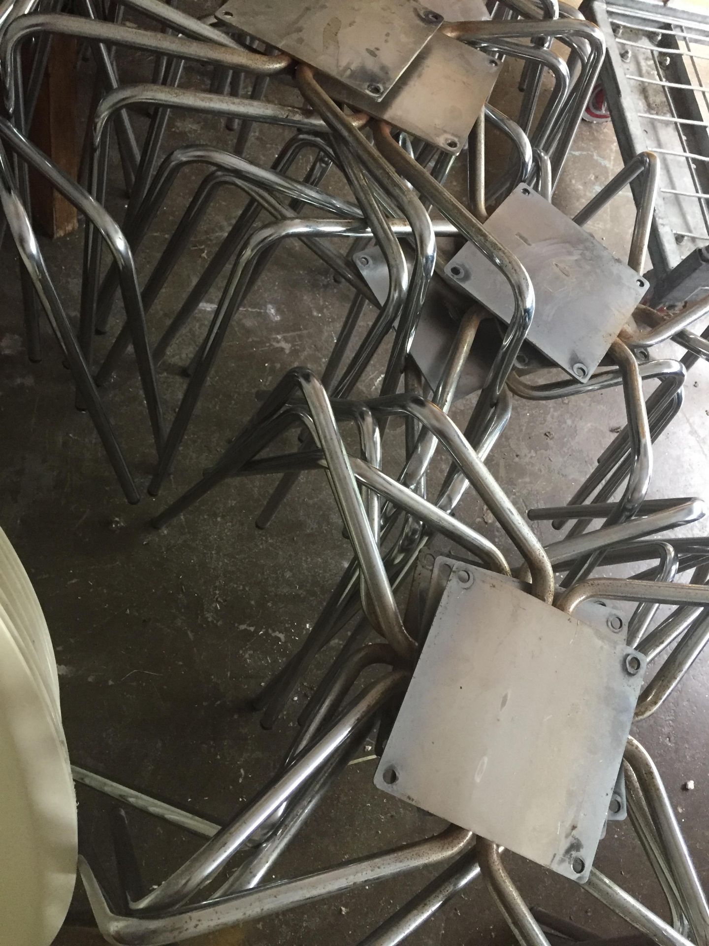 White Plastic Chair parts - Image 2 of 4
