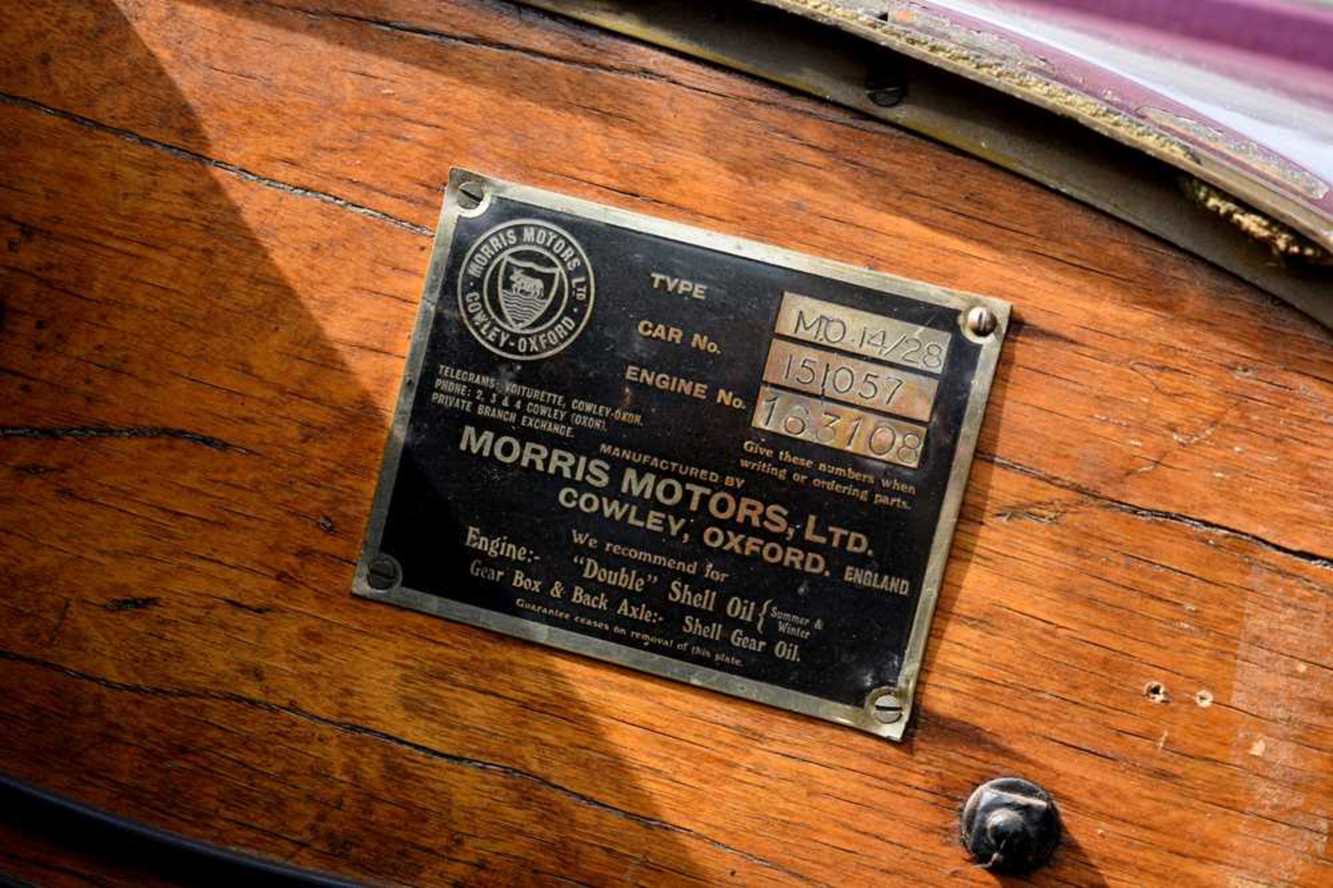1926 Morris Oxford 'Bullnose' 2-Seat Tourer with Dickey - Image 99 of 99