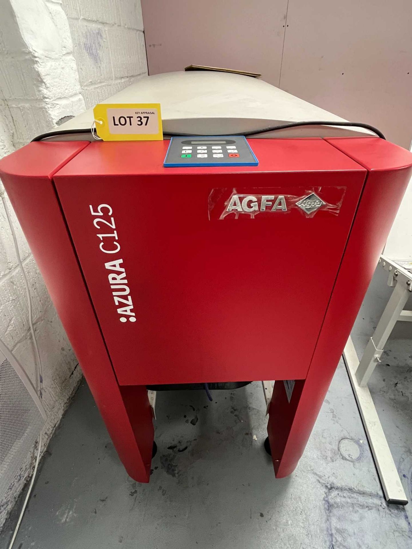 AGFA Azura C125 thermal clean out unit; Serial No: AC21757D (2014)