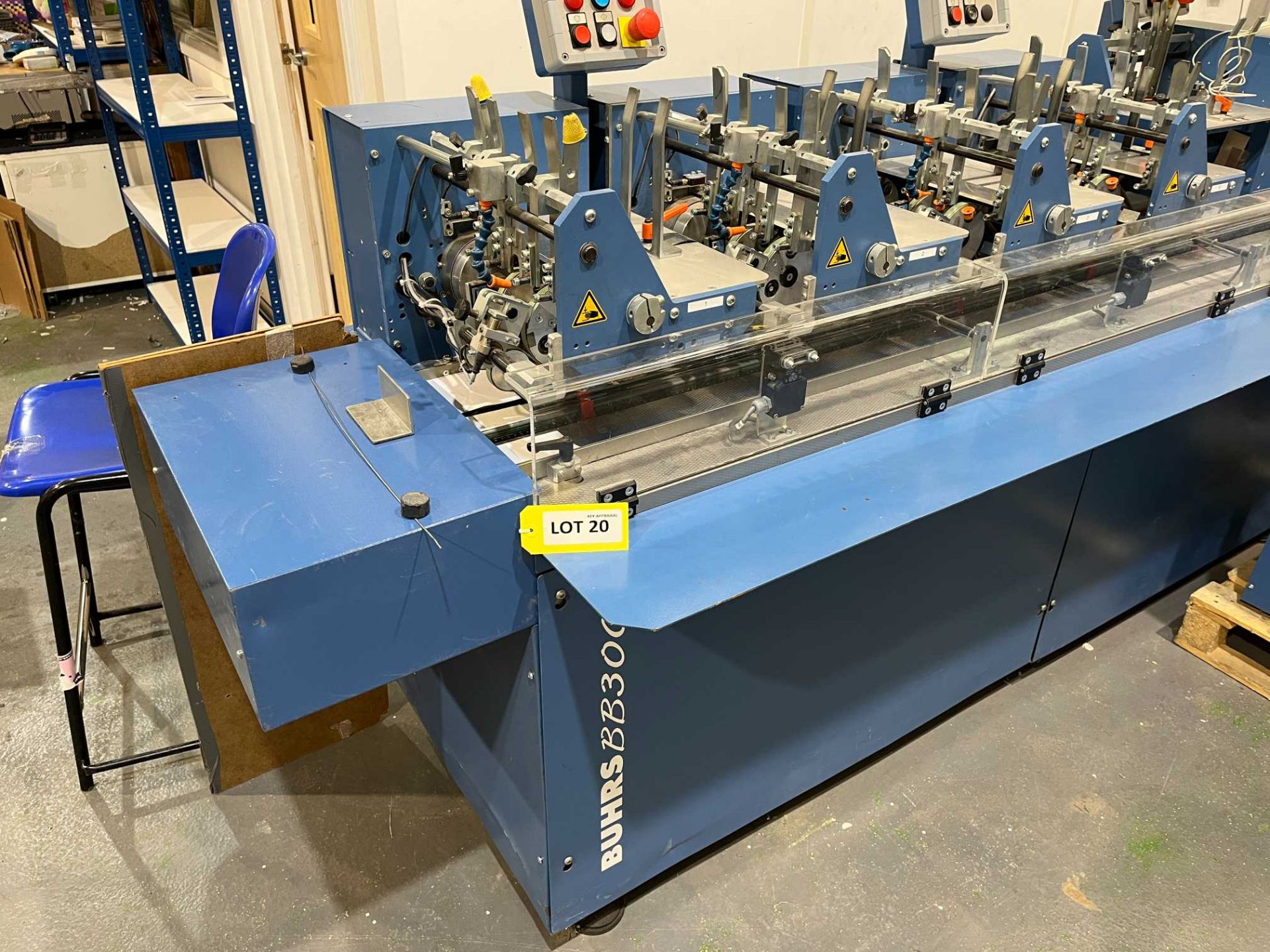 Buhrs BB300 C4 six-station envelope mailing line with side feeder; Serial No: 200327 (2005) - Image 2 of 14