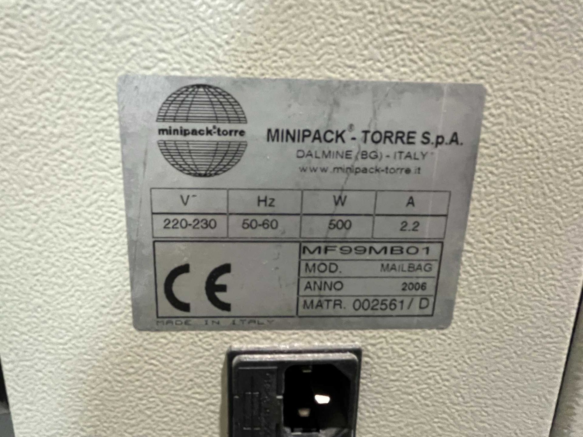 AMS Mailbag/Mini-Pack TorreMF99-MB01 letterbox wrapper; Serial No: 002561/D (2006) - Bild 3 aus 4