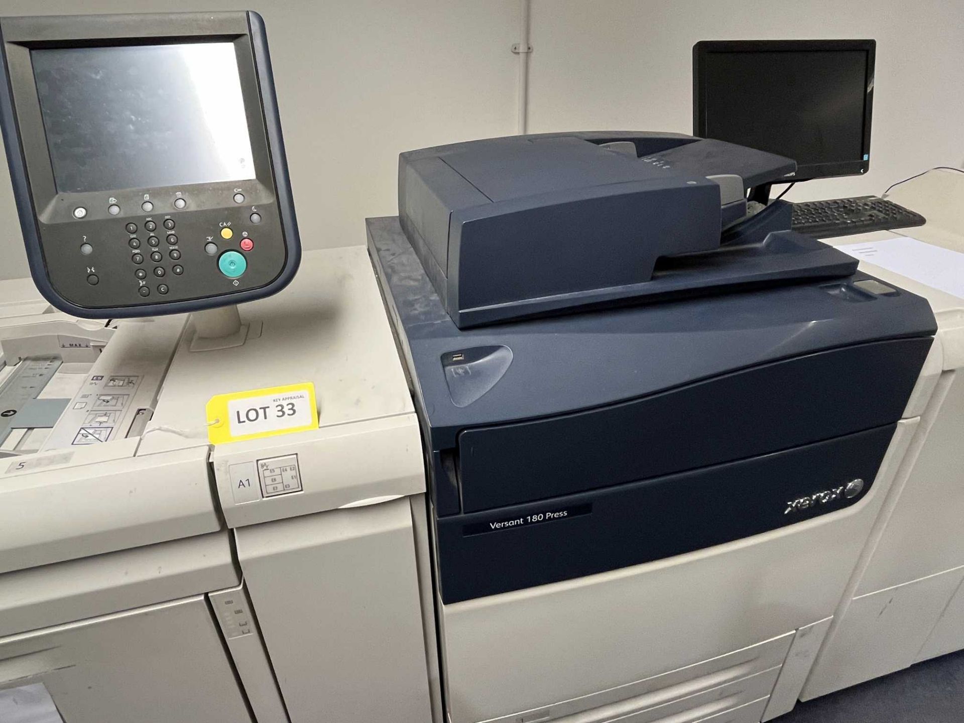 Xerox Versant 180 Press digital press; Serial No: 3131954459 (2019); Impressions: Colour: 1,619,844, - Image 2 of 6