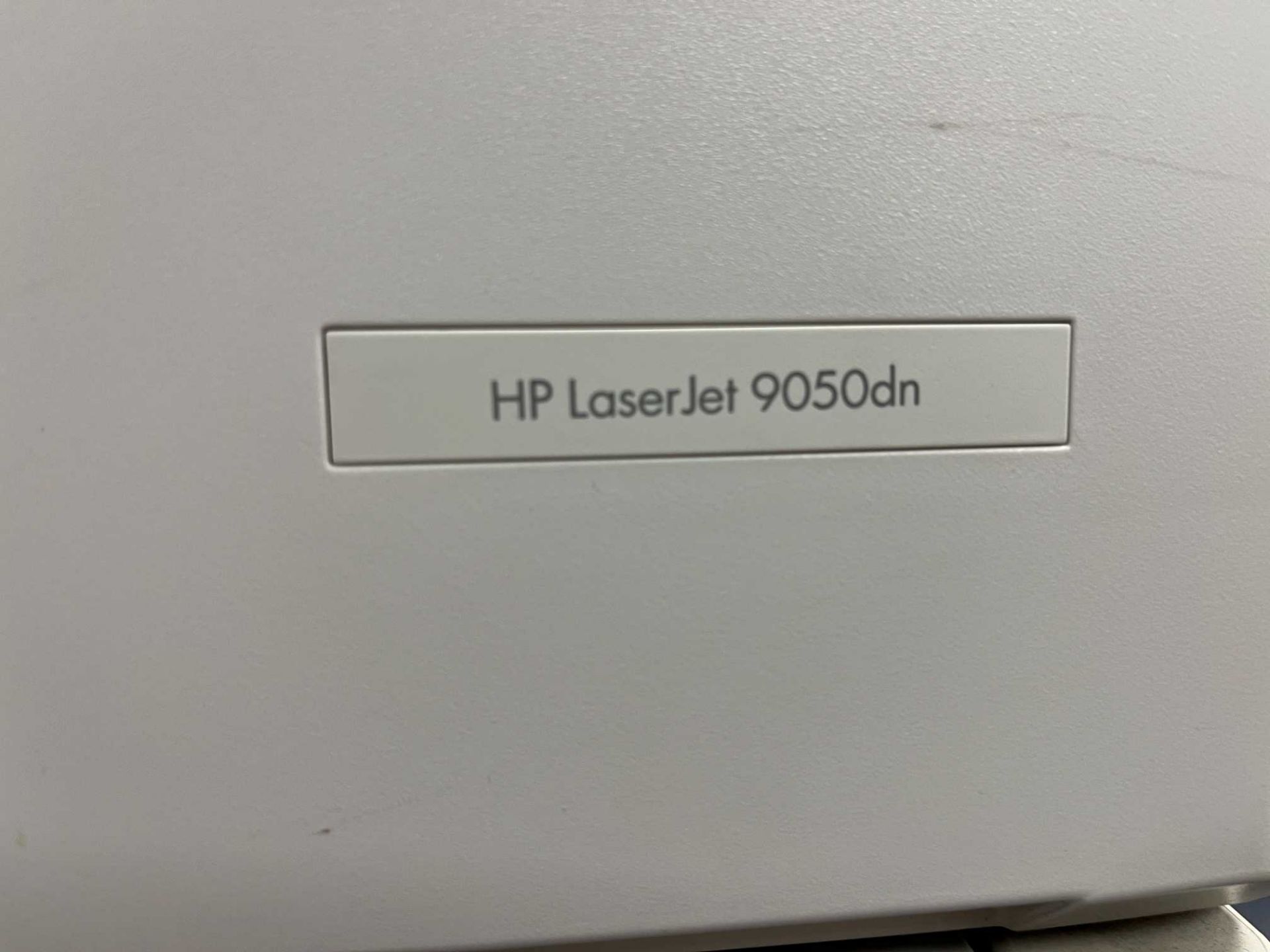 HP LaserJet 9050DN monochrome laser printer; Serial No: CNBLB72038 (2012) - Image 2 of 3