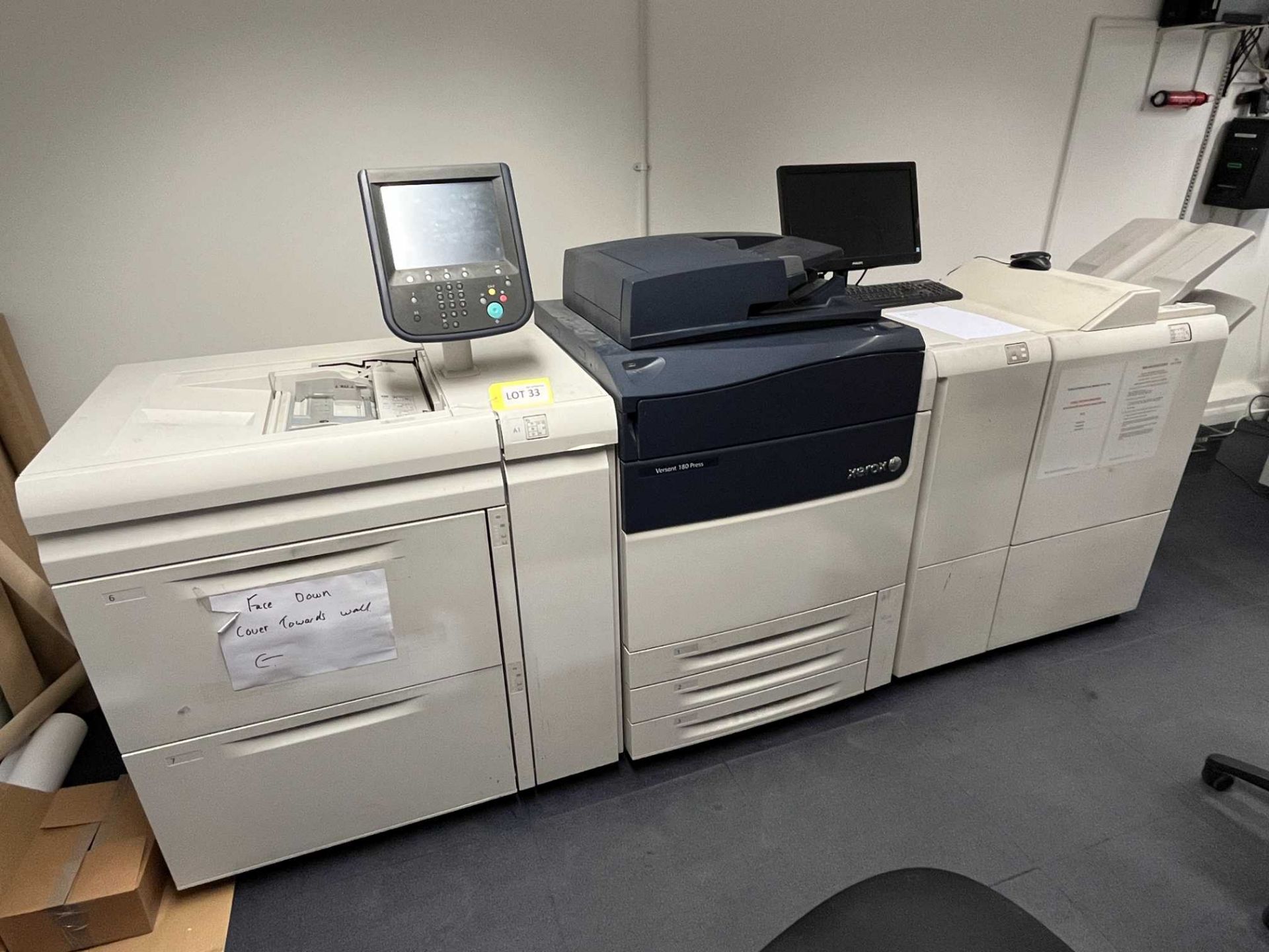 Xerox Versant 180 Press digital press; Serial No: 3131954459 (2019); Impressions: Colour: 1,619,844,