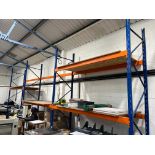 6 x bays pallet racking, various; (275 x 90 x 300 cm x 3 and 275 x 90 x 350 cm x 3) - Please Note: