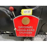 Heidelberg SBG cutting & creasing cylinder press (56cm x 77cm ); Serial No: SBG28248