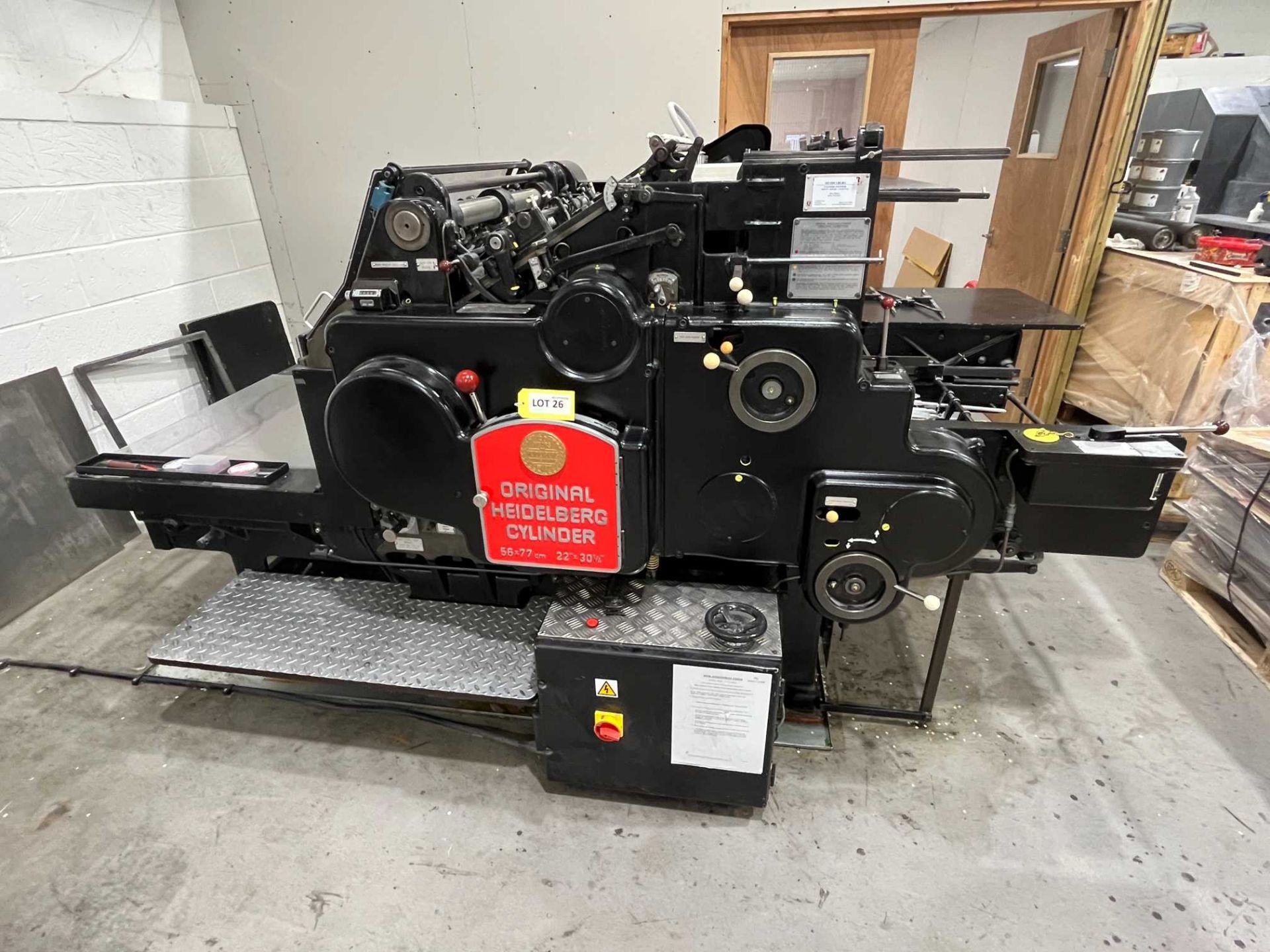 Heidelberg SBG cutting & creasing cylinder press (56cm x 77cm ); Serial No: SBG28248 - Image 2 of 9