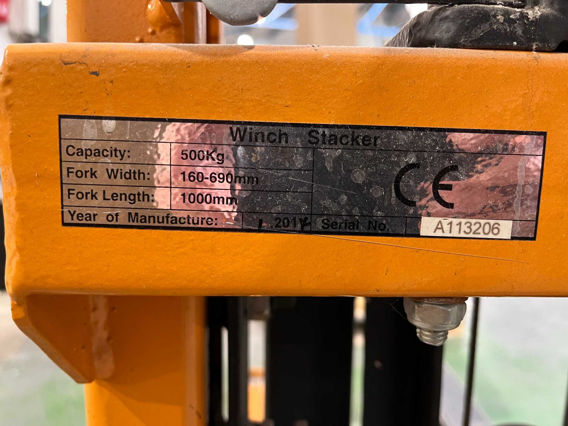 Durolift winch stacker; Serial No: A113206 (2014) - Image 2 of 4