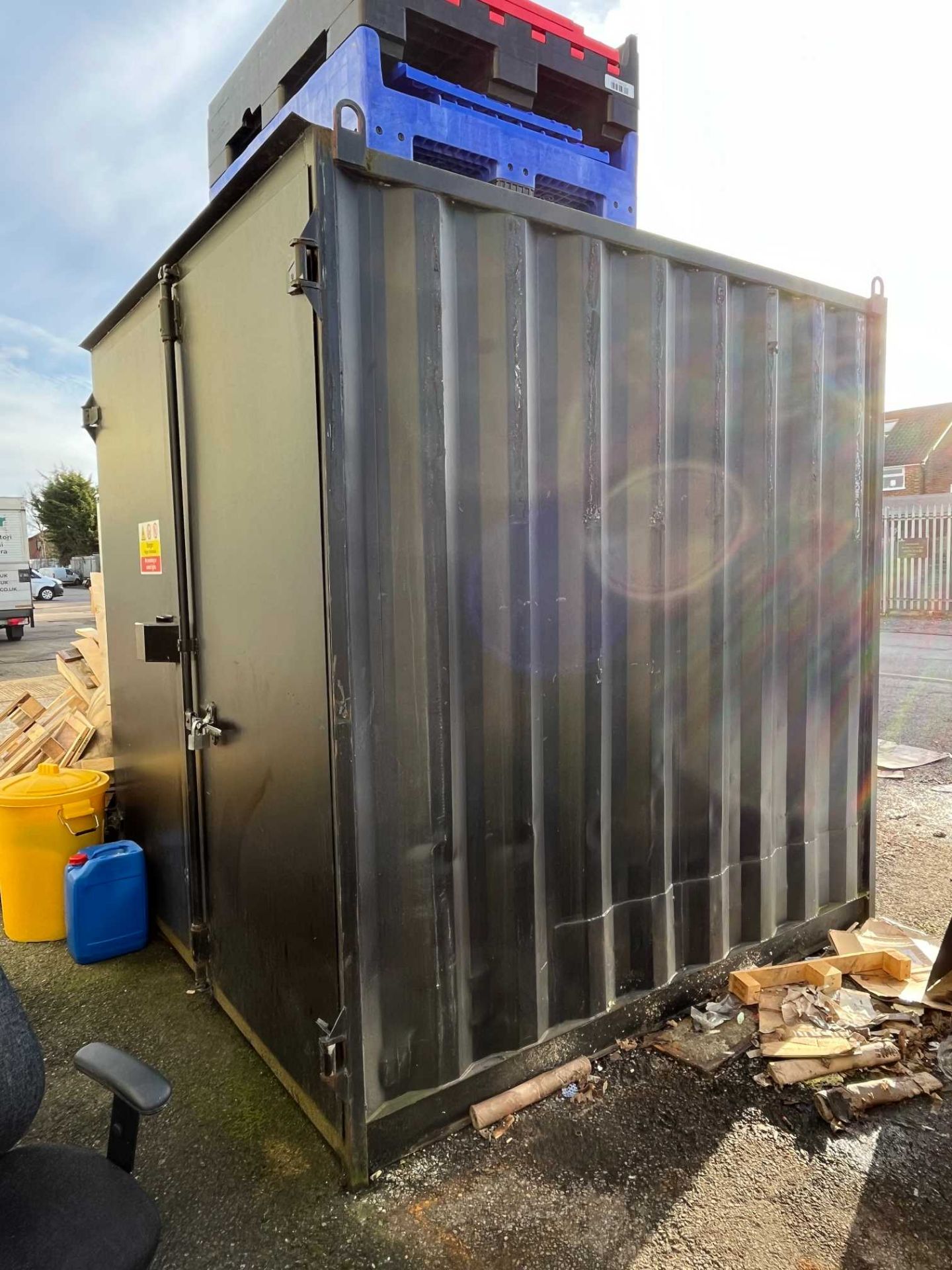 Steel fabricated chemical storage container; 250 x 250 cm; Please Note: RAMS required and agreed