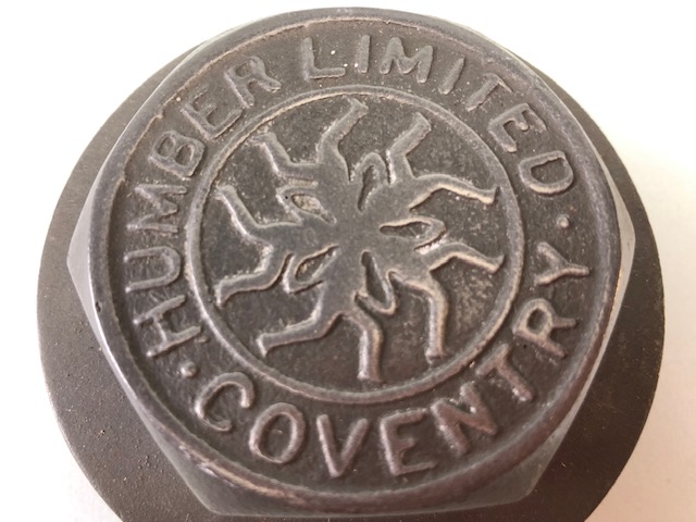 Vintage Car Motor Vehicle threaded hub cap relating to Humber Limited Coventry motors, approximately - Image 4 of 6