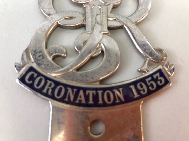 Vintage badge bar Badges Queen Elizabeth Coronation 1953, George and Elizabeth Coronation 1937 (2 - Image 3 of 10