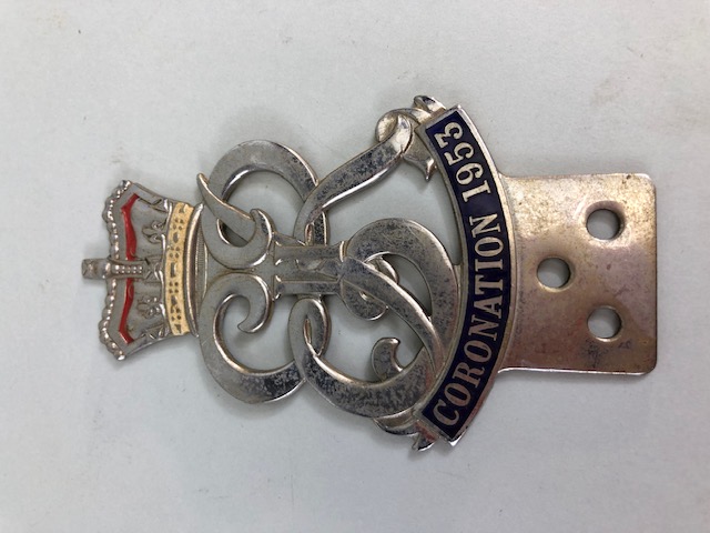 Vintage badge bar Badges Queen Elizabeth Coronation 1953, George and Elizabeth Coronation 1937 (2 - Image 2 of 10