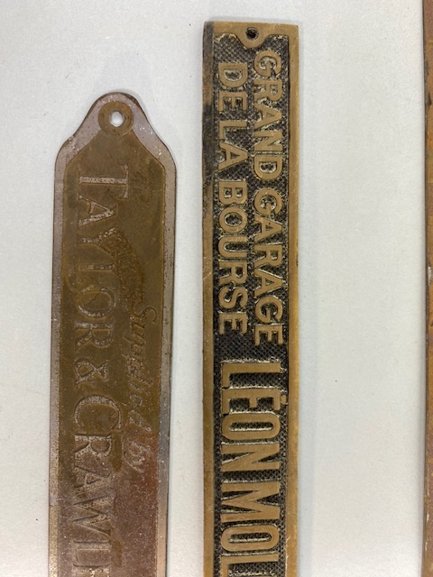 Vintage car dealership kickboard plates, 2 Taylor and Crawley , Alvis Car and Enginering Coventry - Image 6 of 25