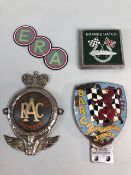 Vintage Motor Racing Badges, British Automobile Racing Club bar badge, RAC Motor sport member