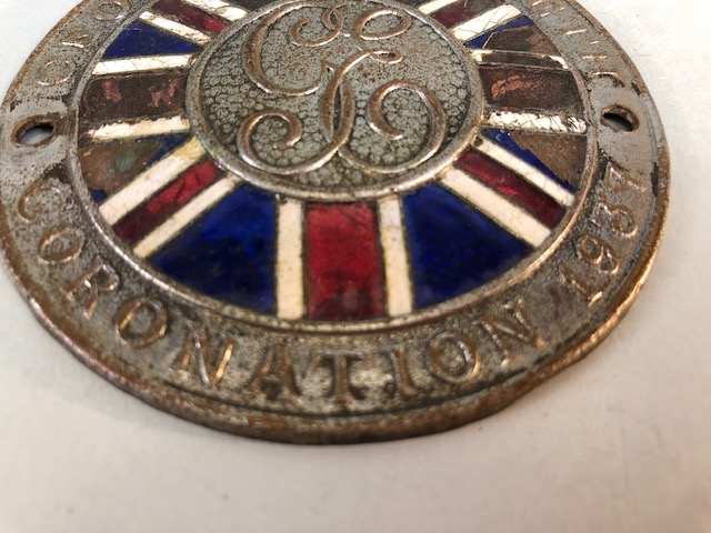 Vintage badge bar Badges Queen Elizabeth Coronation 1953, George and Elizabeth Coronation 1937 (2 - Image 7 of 10