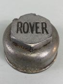 Vintage Car Motor Vehicle threaded metal hub cap relating to Rover motors, approximately 8cm across