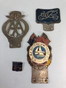 Vintage car badges relating to Malaysia, Malaysian Vintage Car register, AA Malaya badge bar
