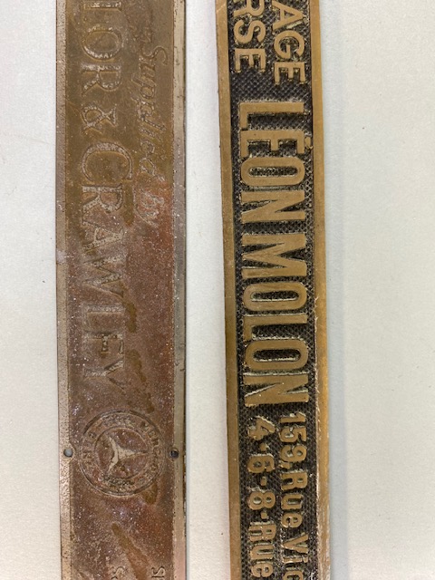 Vintage car dealership kickboard plates, 2 Taylor and Crawley , Alvis Car and Enginering Coventry - Image 7 of 25