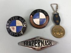 Car Items relating to BMW, being Frazer Nash BMW bonnet / boot badge BMW Badge, Frazer Nash name