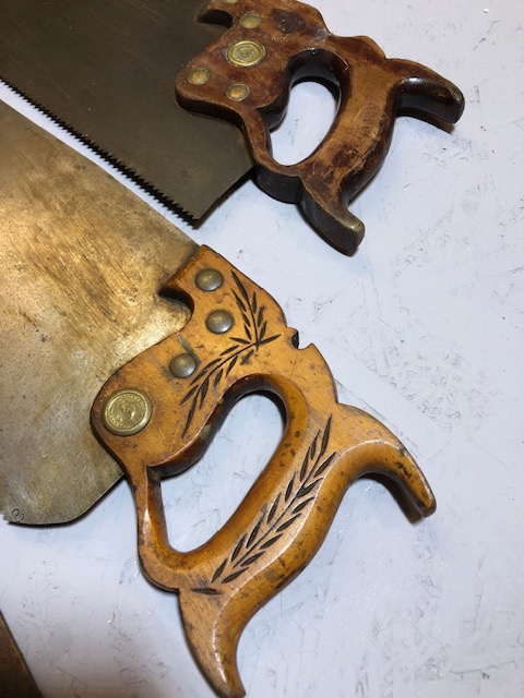 Collection of three woodworking Rip saws - Image 4 of 7