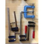 Collection of Various Woodworking clamps