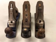 Stanley & Record No 4 Woodworking planes (3)