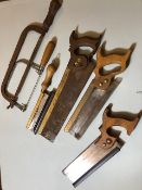 Collection of 6 Tenon saws