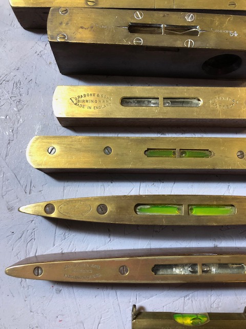 Collection of 10 Brass Spirit Levels - Image 2 of 12