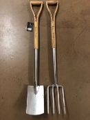 Kent & Stowe Garden fork and spade