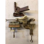 Woodworking Mitre Block and drill press vice