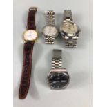 Collection of four fashion watches to include Seiko Kinetic all A/F