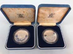 Two Royal Mint silver proof coin, commemorating the Marriage of His Royal Highness the Prince of