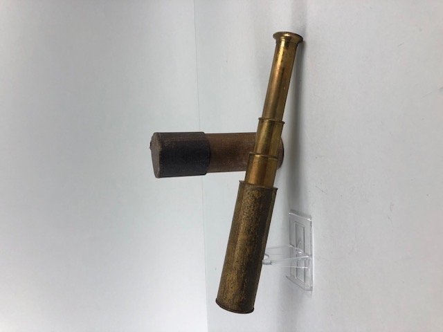 Optical and Scientific instruments, early 20th century 3 draw brass pocket telescope, Pilot