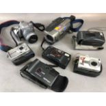 Vintage camera, photographic equipment, to include, Canon EOS 300v, Panasonic,C-420AF, Nippon K-220,