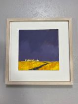 Paintings, framed oil on board painting by current Cornish artist John Piper a member of the