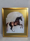 Pictures, Framed modern print of Whistlejacket by George Stubbs, approximately 80 x 90cm