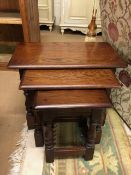 Nest of three Old World Charm coffee or side tables